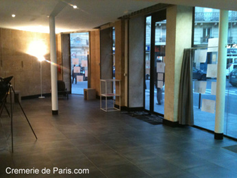 vitrines du showroom