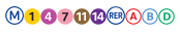Metro 1,4,7,11,14 - RER A,B,D Metro 1,4,7,11,14 - RER A,B,D