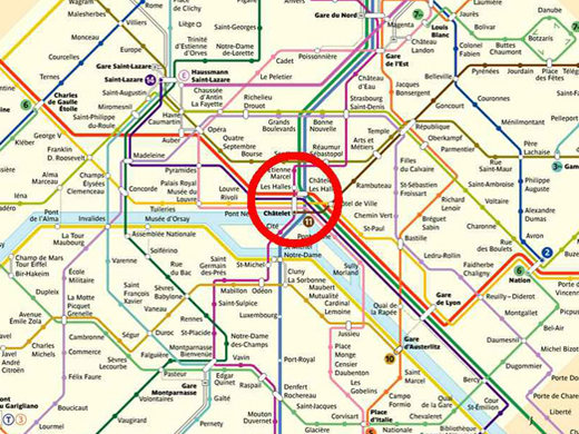 Plan de Metro en 2011