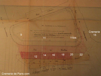 plans de percement de la rue des Halles