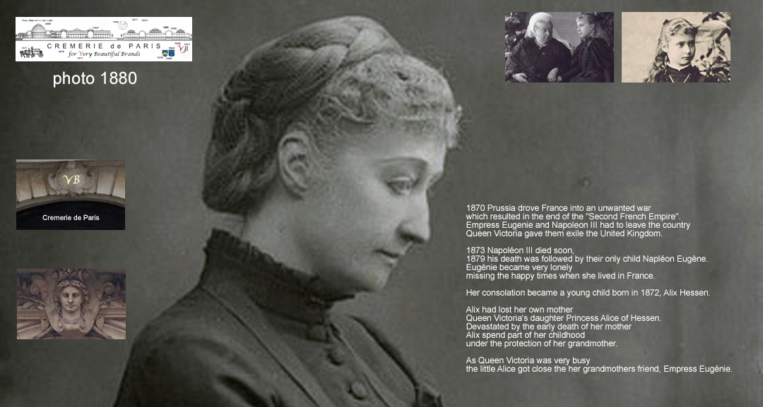 En exil à Londres l'impératrice Eugenie avait la nostalgie de Paris. Personne ne connaissait mieux le quartier des Halles que celle qui avait imaginé sa construction.  Parti de France elle raconte ses histoires à une petite, Alix Hessen qui devient un peu sa fille de coeur et qui continue à faire vivre les legendes.