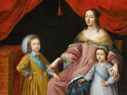 La Regente Anne aves ses enfants le roi Louis XIV et le Prince Philippe