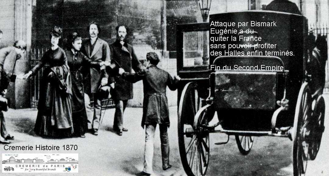 Imperatrice Eugenie quitte la France